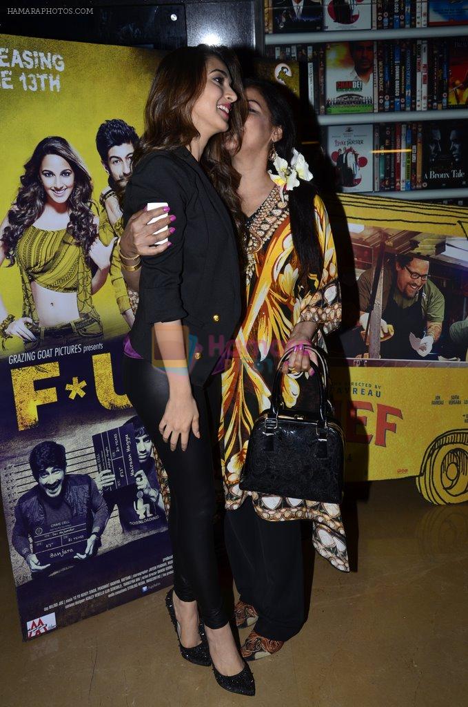 Anuradha Patel at Kiara Advani's screening for Fugly in PVR, Mumbai on 11th June 2014