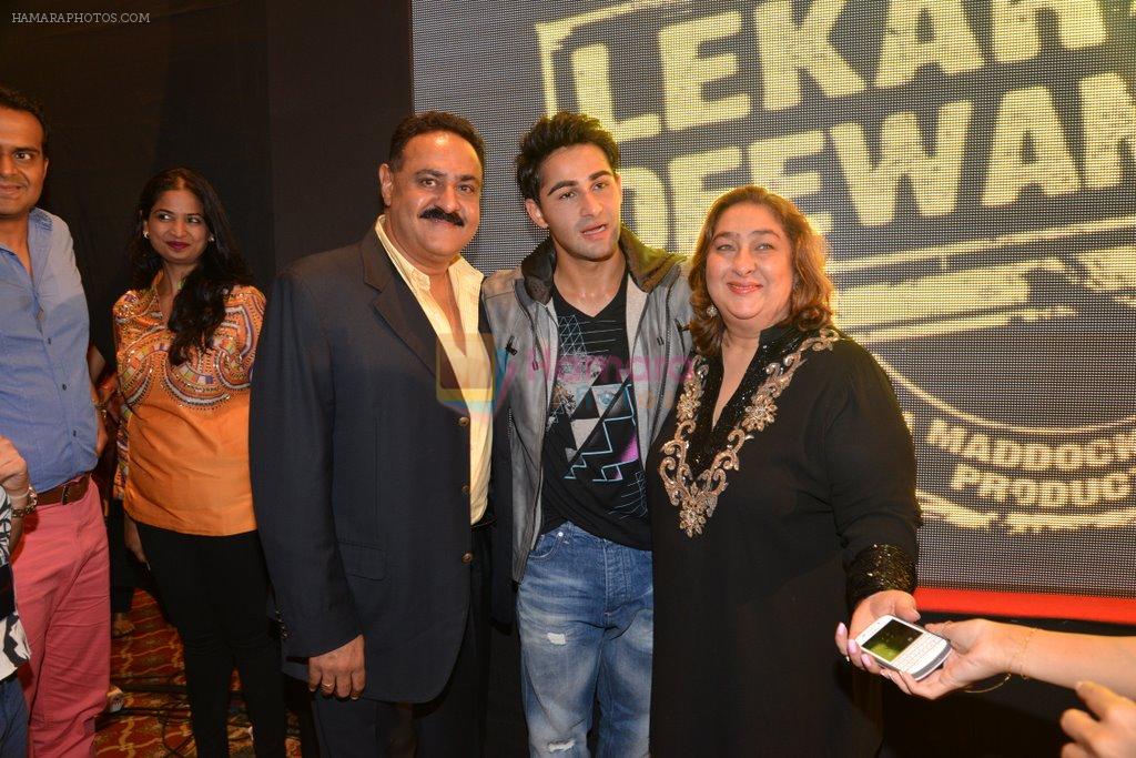 Armaan Jain, Rima Jain at the Audio release of Lekar Hum Deewana Dil in Mumbai on 12th June 2014