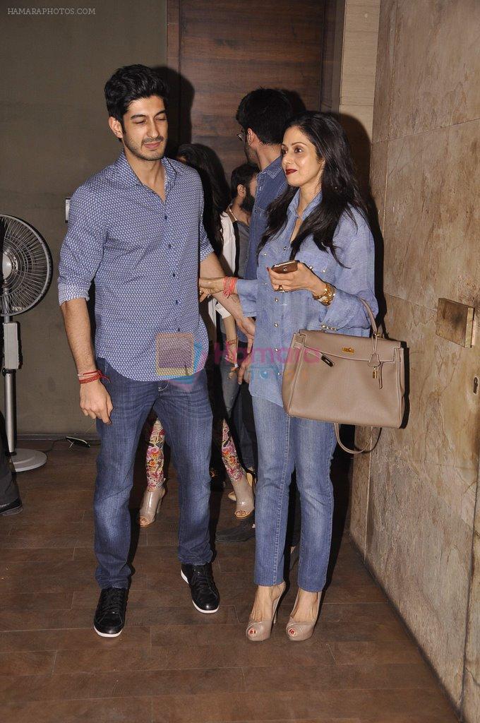 Sridevi at Mohit Marwah's screening for Fugly in Mumbai on 12th June 2014