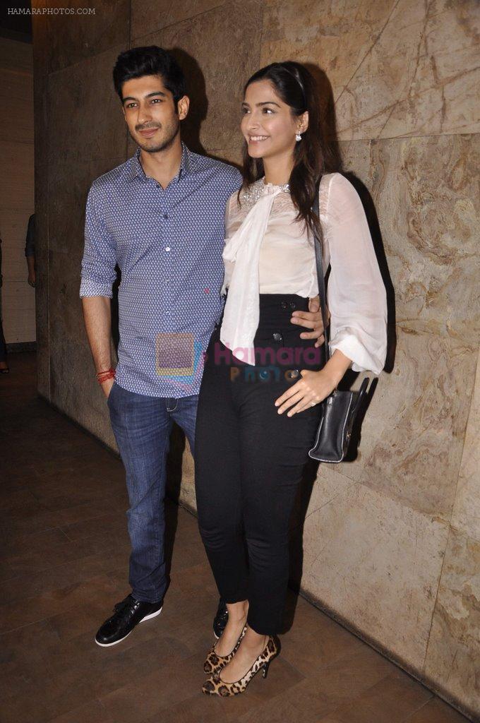Sonam Kapoor at Mohit Marwah's screening for Fugly in Mumbai on 12th June 2014