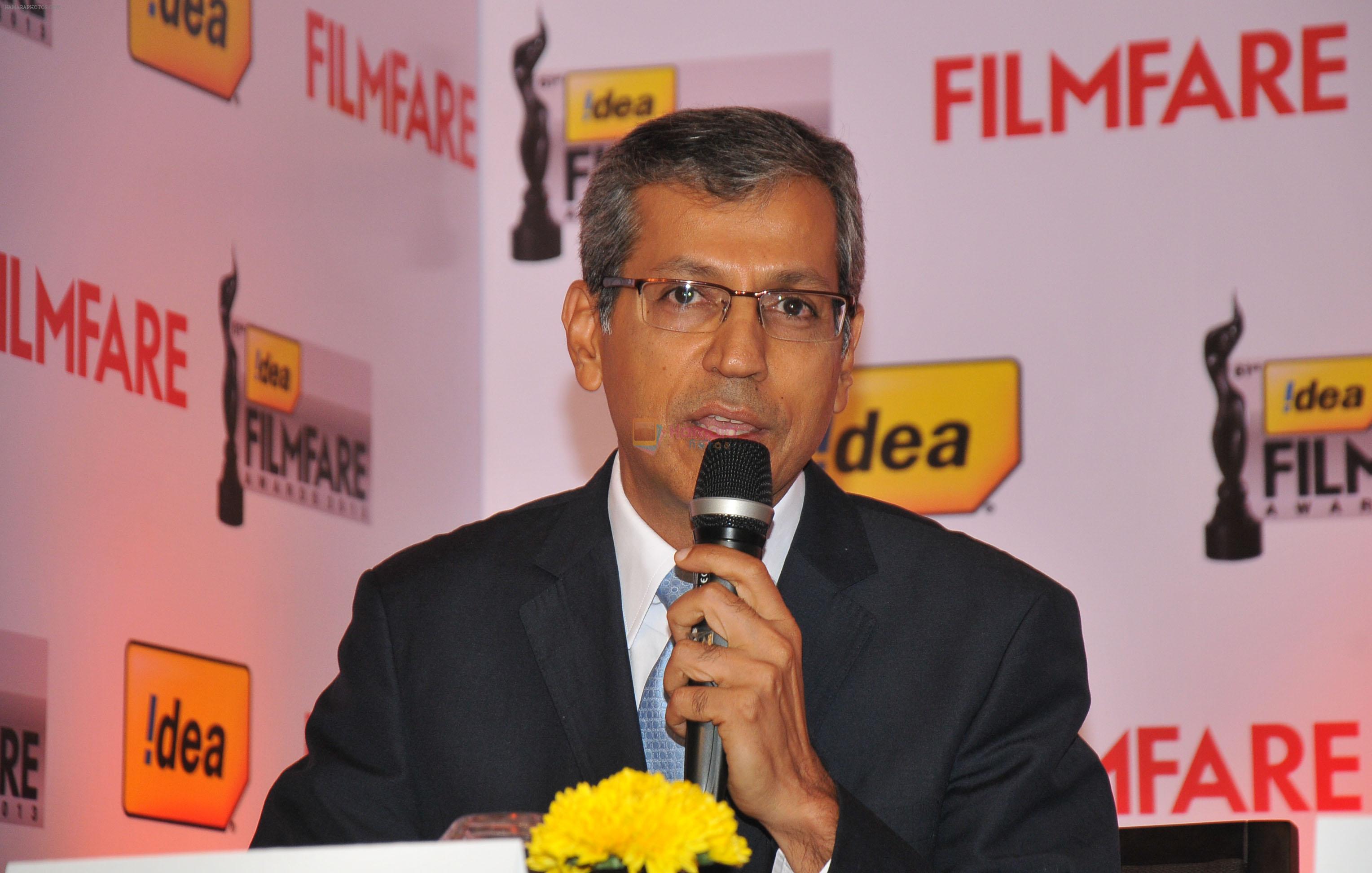 Mr. Tarun Rai, Chief Executive Officer, Worldwide Media at the _61st Idea Filmfare Awards 2013_ Press Conference at Park Hyatt Hotel, Chennai.3