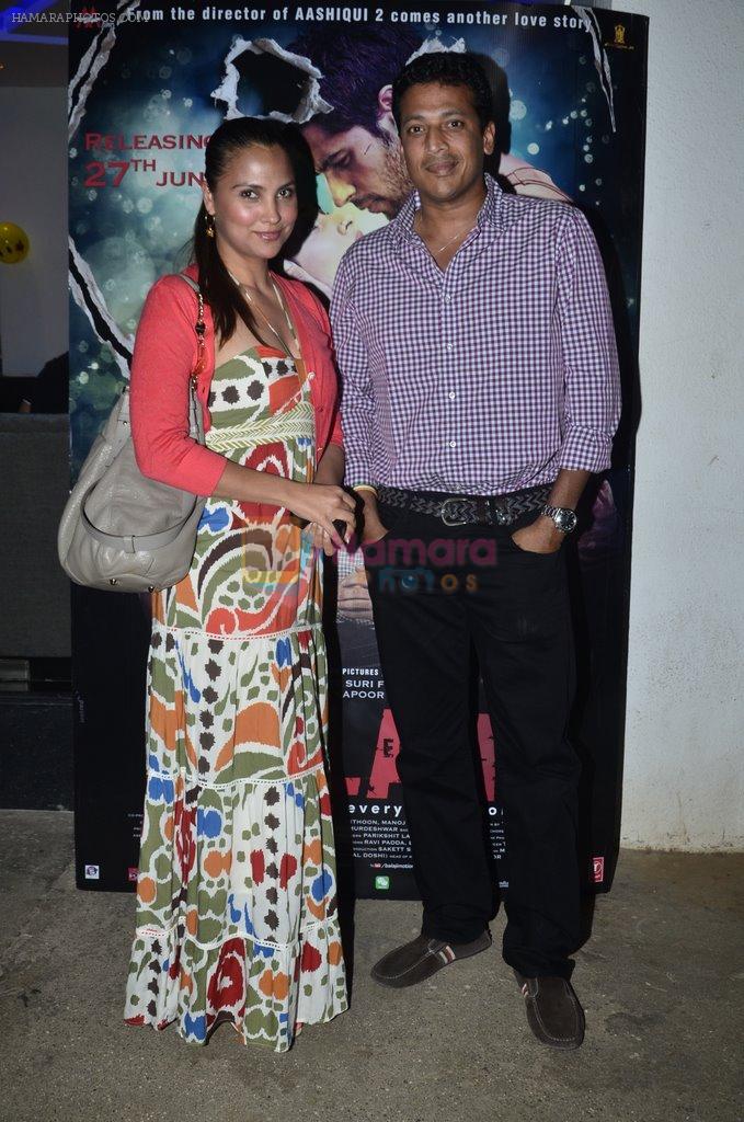 Lara Dutta, Mahesh Bhupathi  at Riteish hosts special screening of Ek Villain in Sunny Super Sound on 26th June 2014
