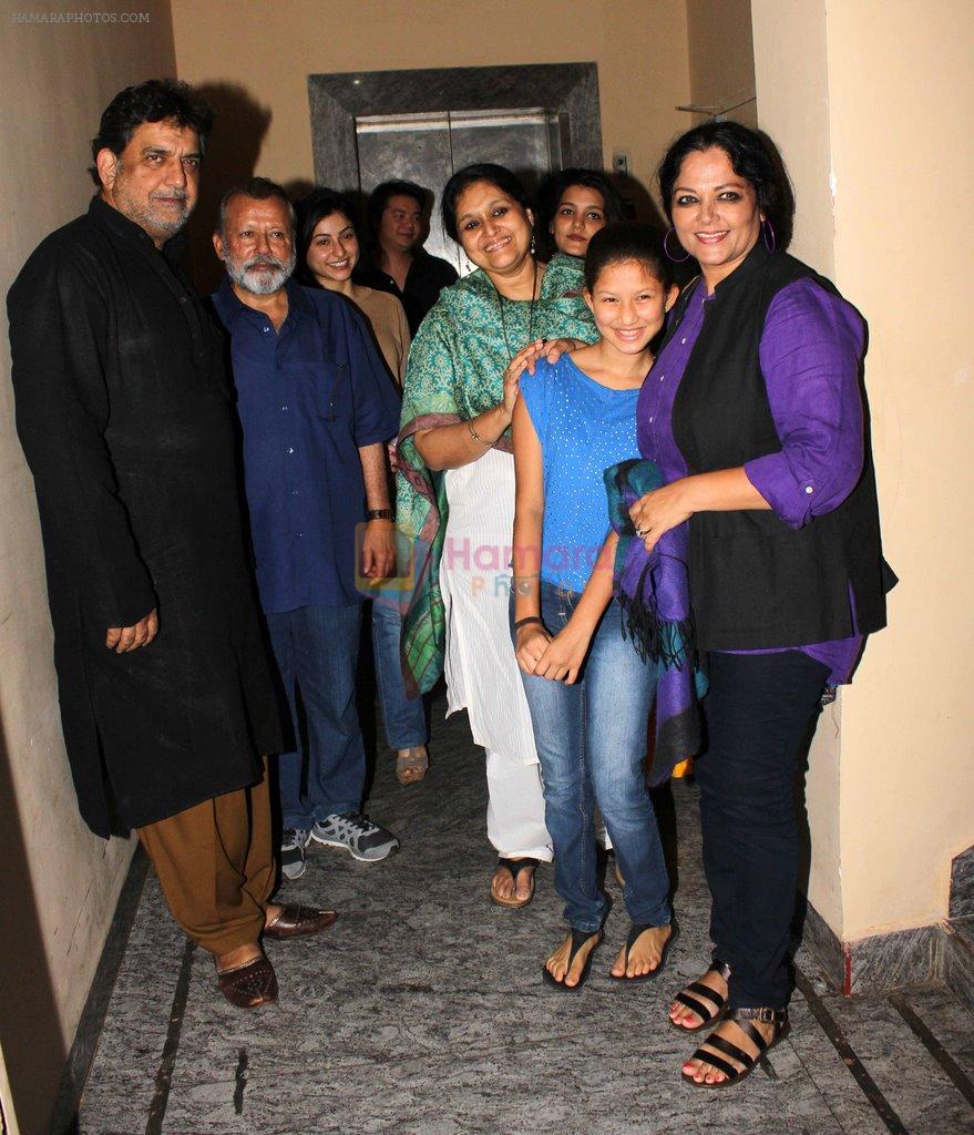 Tanvi Azmi, Pankaj Kapur, Supriya Pathak at Bobby Jassos special screening in PVR, Mumbai on 1st July 2014