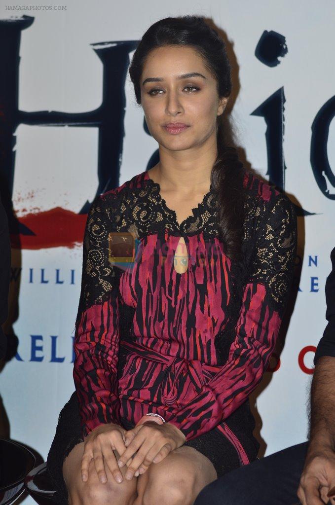 Shraddha Kapoor at the promotion of Haider on 8th July 2014