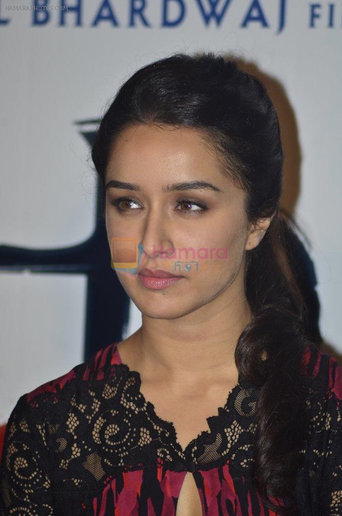 Shraddha Kapoor at the promotion of Haider on 8th July 2014