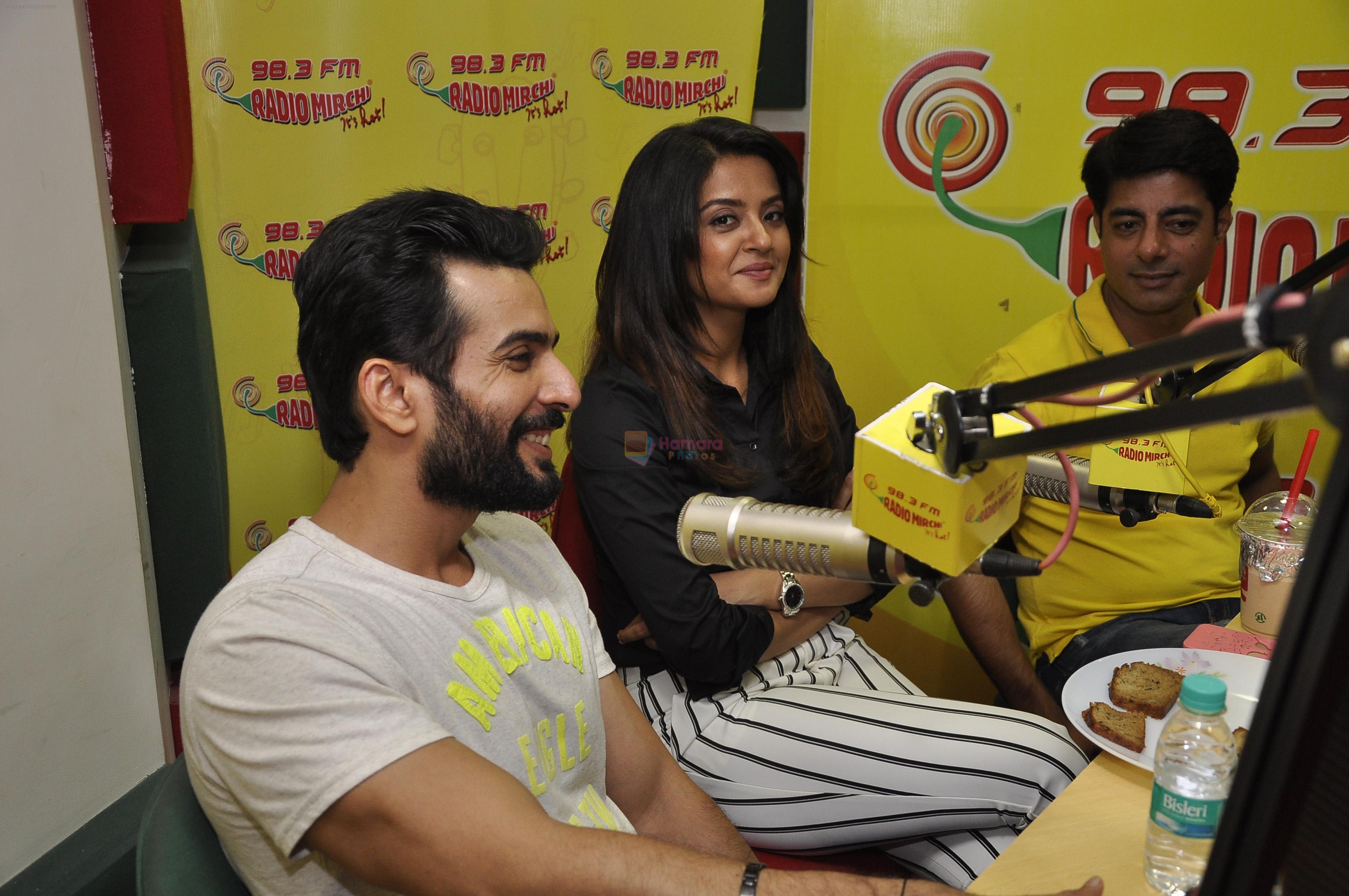 Jay Bhanushali, Surveen Chawla and Sushant Singh at Radio Mirchi Mumbai for promotion of Hate Story 2