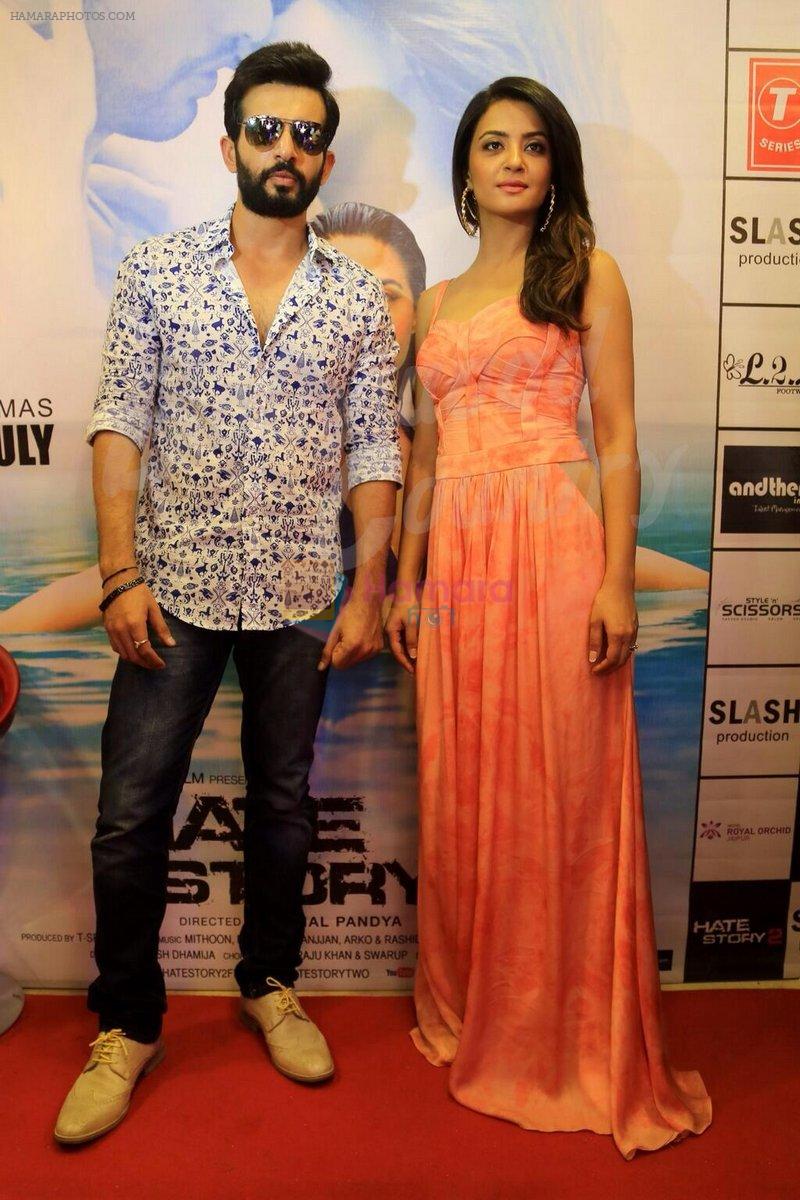 Surveen Chawla, Jay Bhanushali promote Hate Story 2 in Jaipur on 9th July 2014
