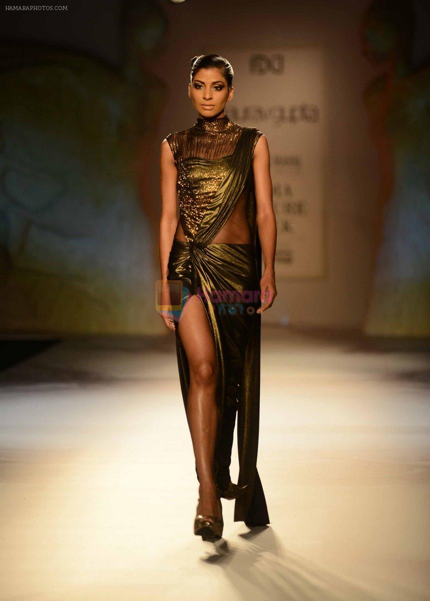 Model at Gaurav Gupta show fOR India Couture Week in Delhi on 18th July 2014