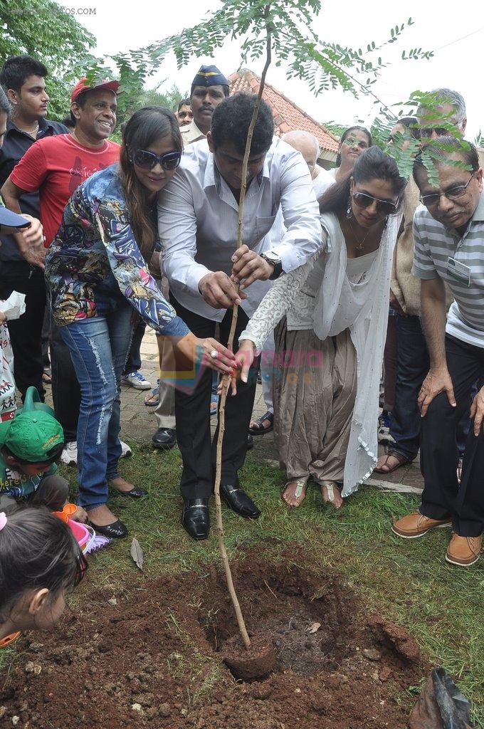 Tanisha Singh at a tree plantation drive in Malad, Mumbai on 20th July 2014