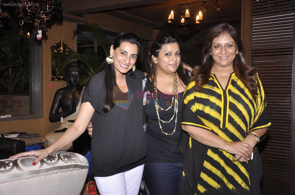Mana Shetty, Sharmilla Khanna at a Spicy Sangria Pop Up exhibition hosted by Shaan and Sharmilla Khanna in Mana Shetty's R House in Worli on 26th July 2014