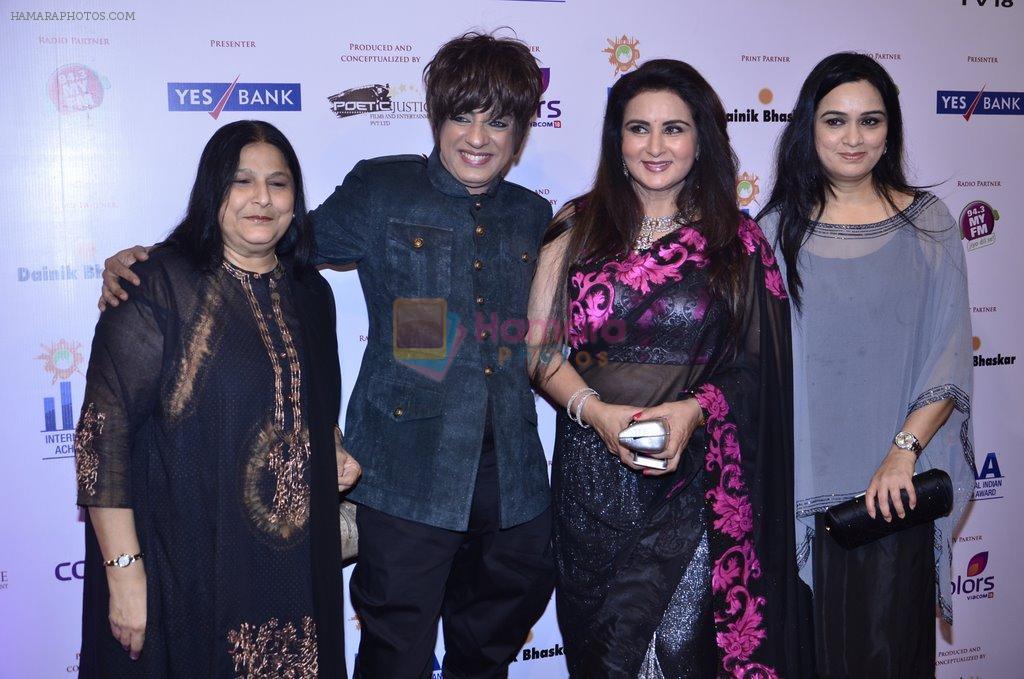 Poonam Dhillon, Padmini Kolhapure, Rohit Verma at IIAA Awards in Filmcity, Mumbai on 27th July 2014