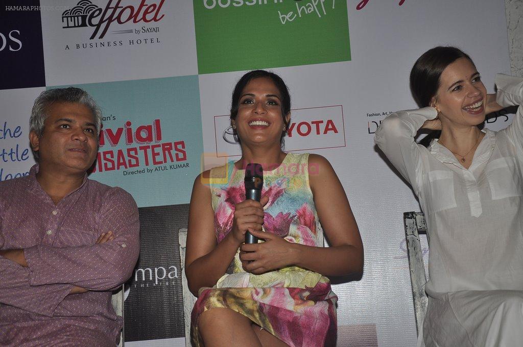 Kalki Koechlin and Richa Chadda launch their play Trivial Disasters in Andheri, Mumbai on 30th July 2014