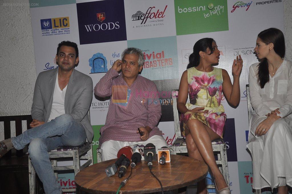 Kalki Koechlin, Richa Chadda, Cyrus Sahukar launch their play Trivial Disasters in Andheri, Mumbai on 30th July 2014