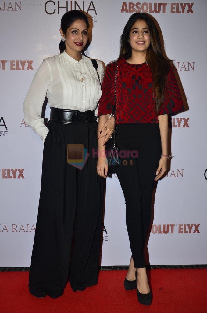 Sridevi, Jhanvi Kapoor at Absolut Elyx & Anushka Rajan's fashion preview in Mumbai on 31st July 2014
