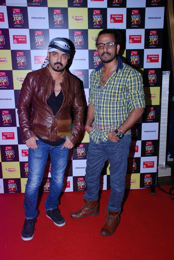 Toshi Sabri, Sharib Sabri at Mirchi Top 20 Awards in Hard Rock Cafe, Mumbai on 1st Aug 2014