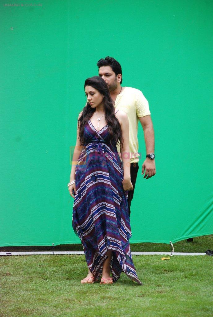 Ankit Saraswat with Anchal Singh at the shooting of Hai Tu in Madh Island on 4th Aug 2014