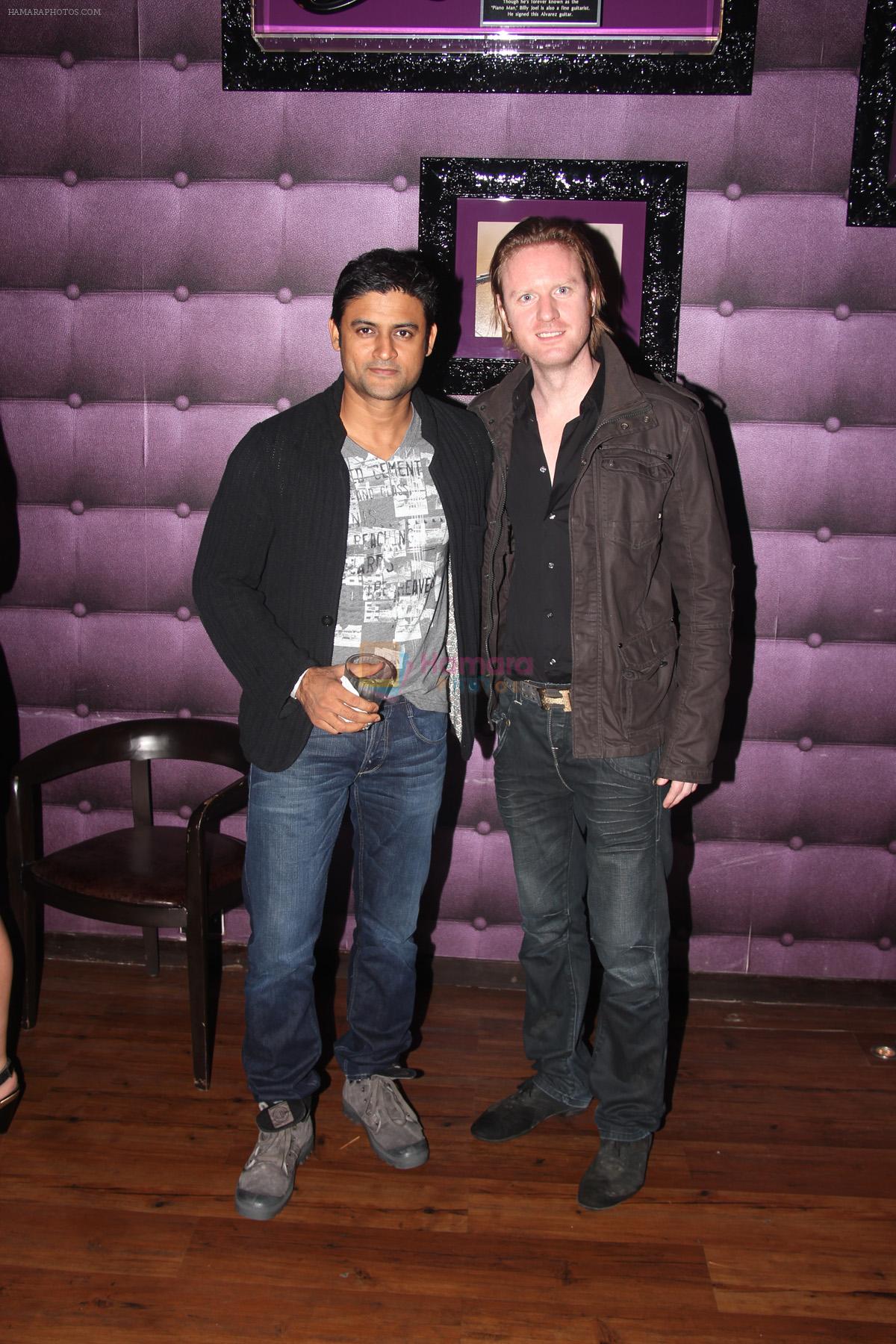 Manav Gohil and Alex O_Neill at the music launch of Plot No.666, Restricted Area