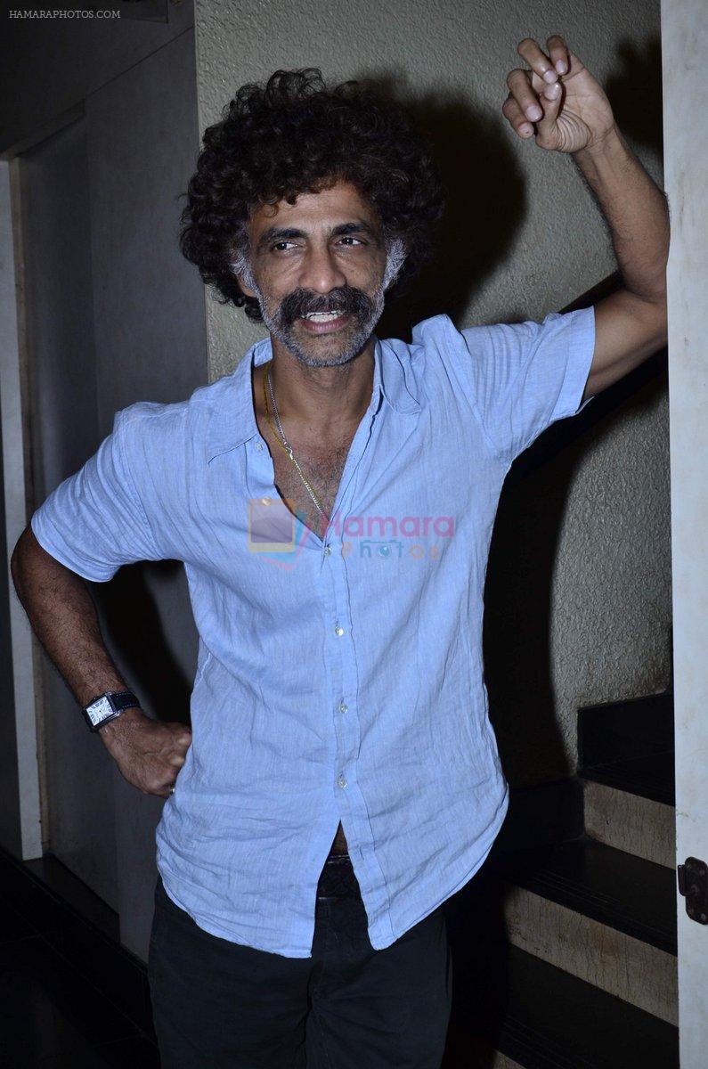 Makrand Deshpande at the Premiere of Makrand Deshpande's Saturday Sunday movie in Chitra Cinema on 6th Aug 2014