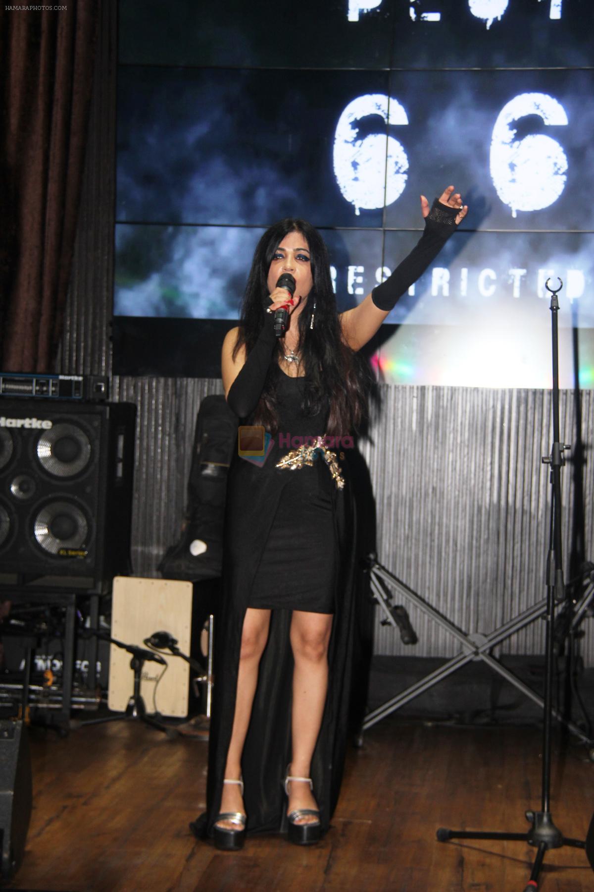 Shibani Kashyap performs 1 at the music launch of Plot No.666, Restricted Area