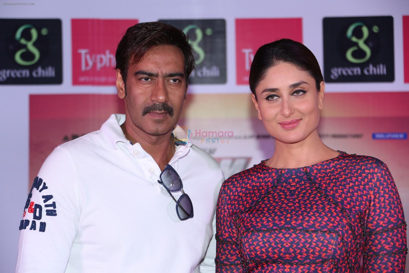 Kareena Kapoor, Ajay Devgan at Singham Returns Promotional Event in Mumbai on 8th Aug 2014