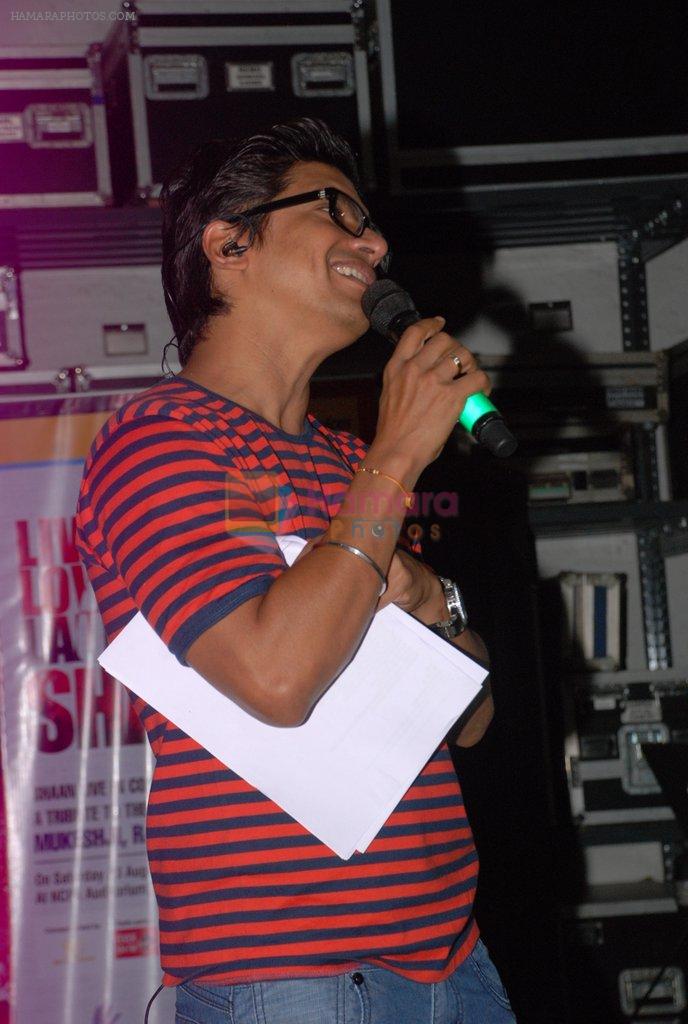 Shaan rehearses for concert in Sakinaka on 12th Aug 2014