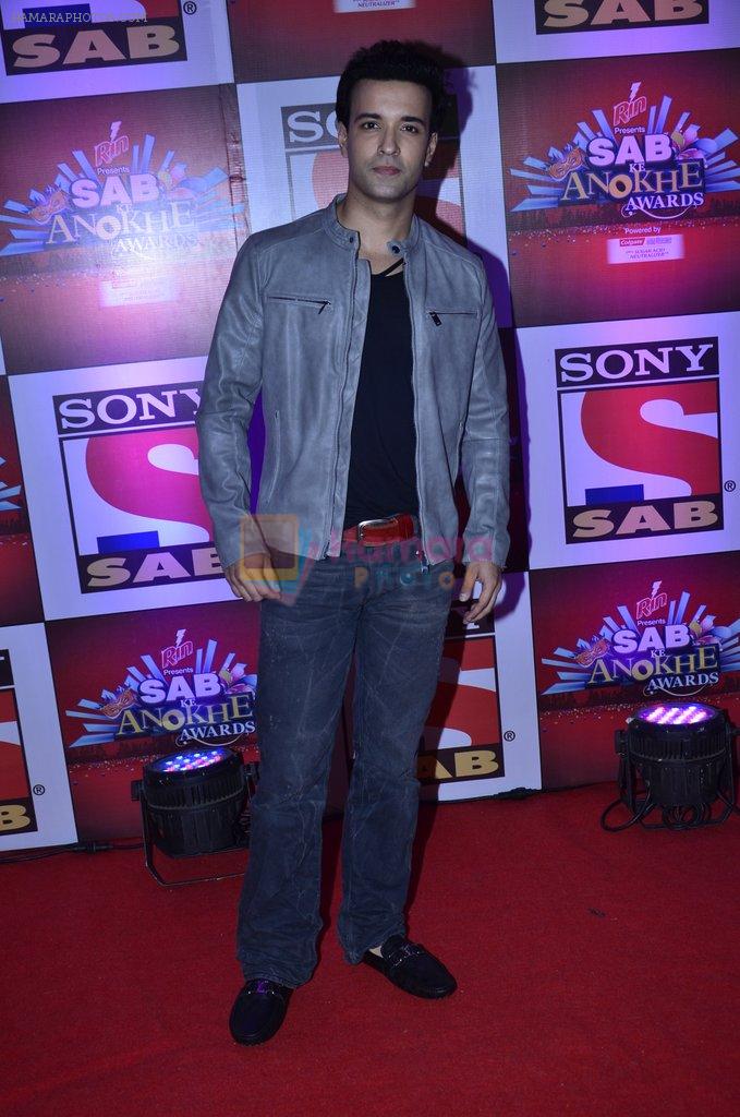 Aamir Ali at SAB Ke anokhe awards in Filmcity on 12th Aug 2014