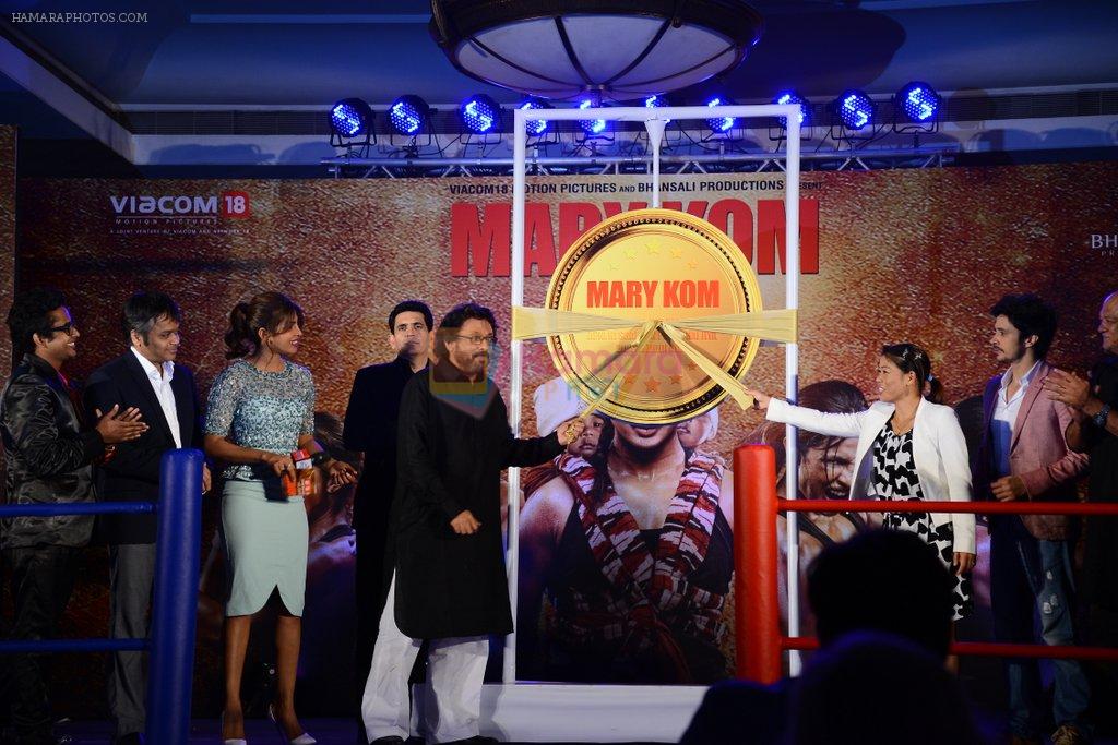 Sanjay Leela Bhansali, Omung Kumar, Priyanka Chopra, Mary Kom, Darshan Kumaar at Mary Kom music launch presented by Usha International in ITC Grand Maratha on 13th Aug 2014