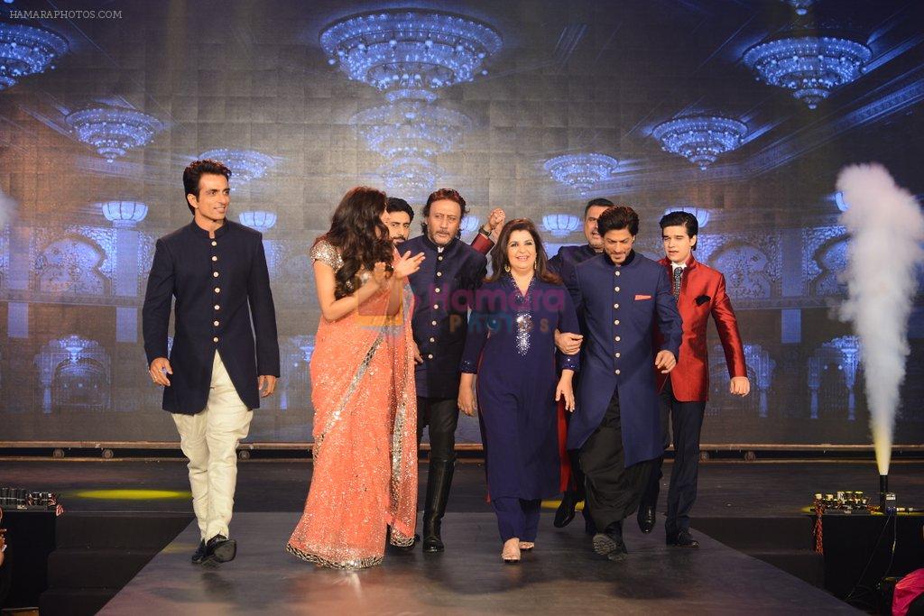 Shahrukh, Sonu Sood, Abhishek Bachchan, Deepika Padukone, Jackie Shroff,  Vivaan Shah, Boman Irani, Farah Khan walks for Manish Malhotra Show in Mumbai on 14th Aug 20