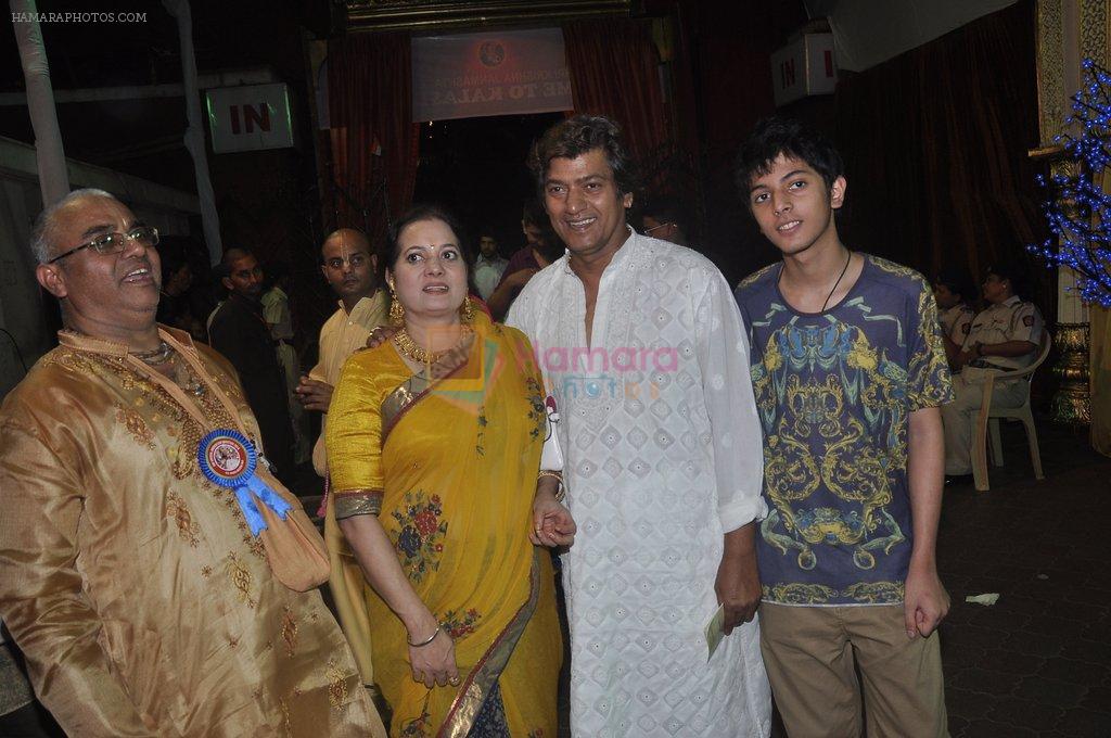 Aadesh Shrivastava, Vijayata Pandit at Isckon for janmashtami in Juhu, Mumbai on 17th Aug 2014