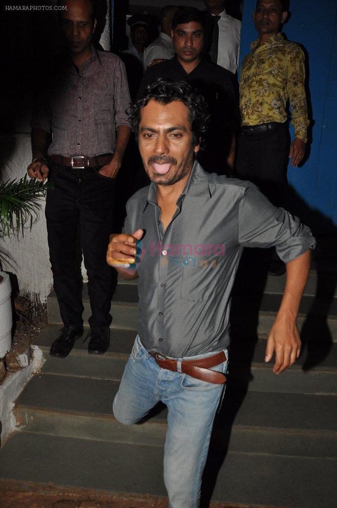 Nawazuddin Siddiqui at Badlapur wrap up bash in Olive, Mumbai on 17th Aug 2014