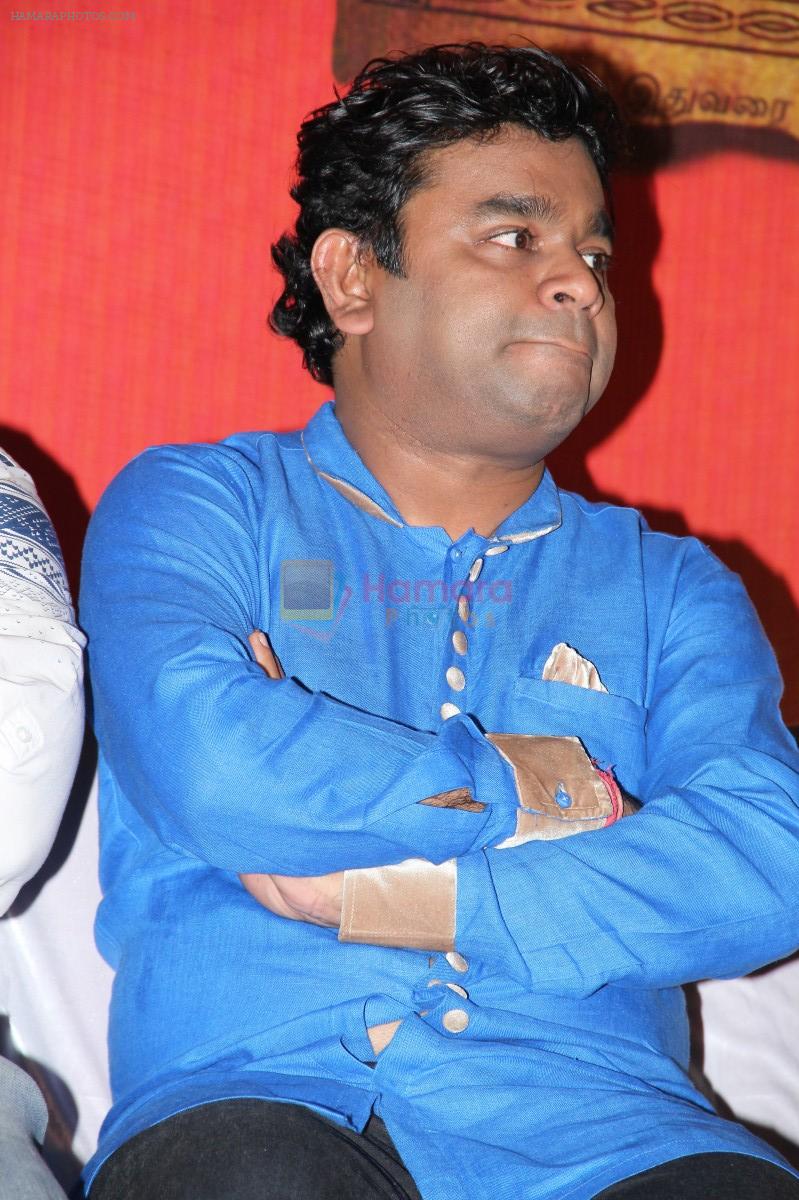 A R Rahman at Kaaviya Thalaivan Press Meet on 18th Aug 2014