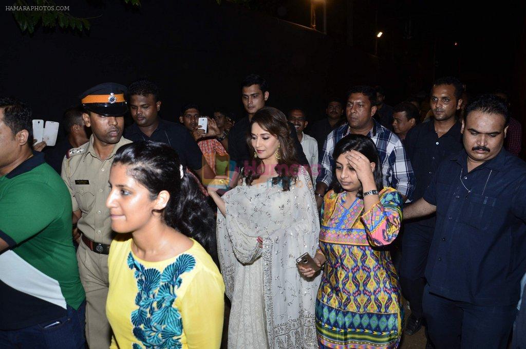 Madhuri Dixit at Sachin Ahir's dahi handi in Mumbai on 18th Aug 2014