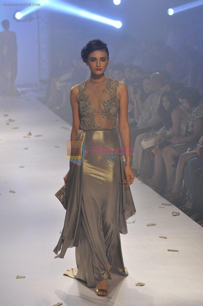 Model walk the ramp for Rocky S at Lakme Fashion Week Winter Festive 2014 Day 4 on 22nd Aug 2014