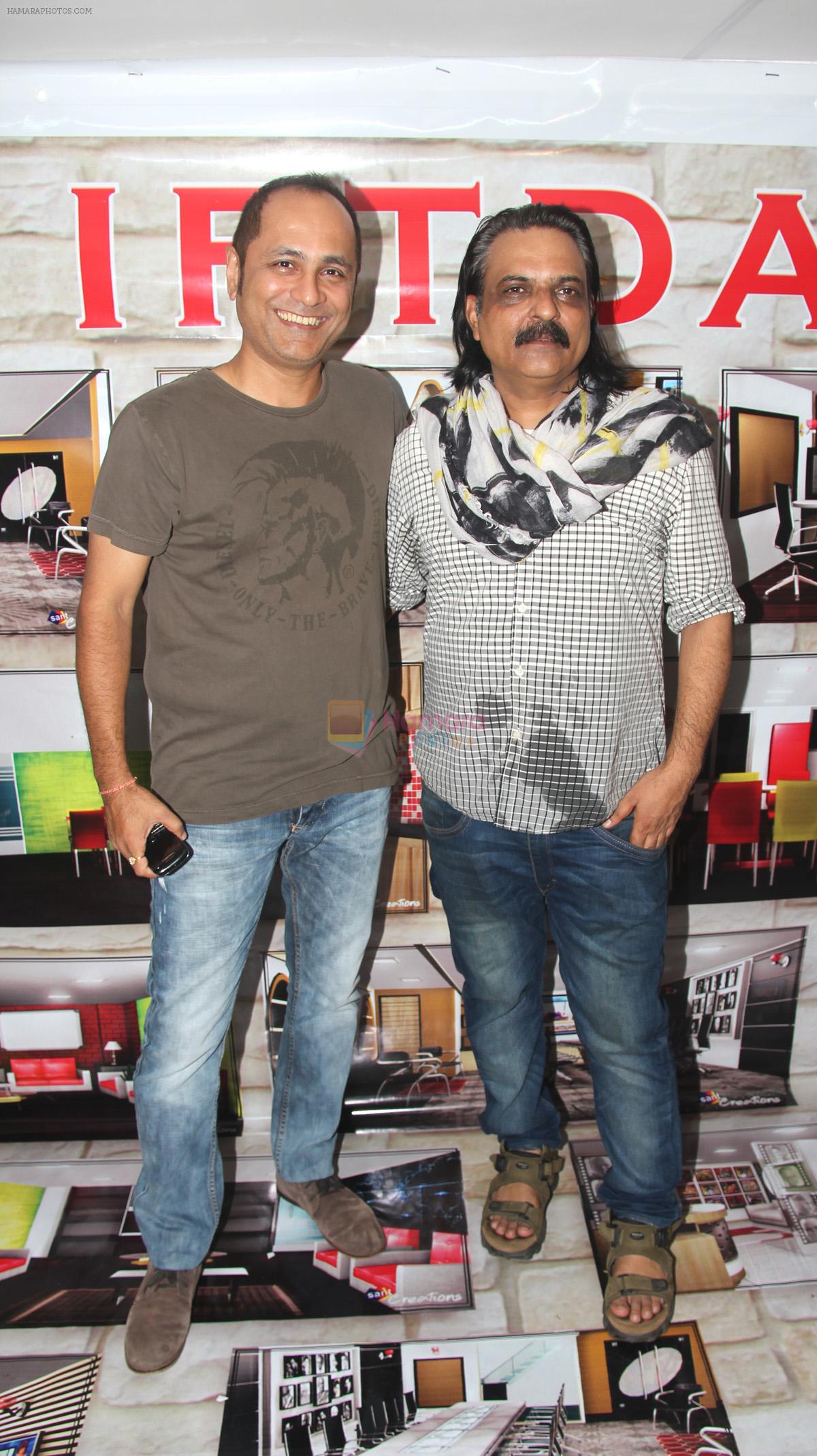 Vipul Amrutlal Shah and Ashwini Chaudhary at the bhoomipoojan ceremony of Indian Films and Television Directors Association's