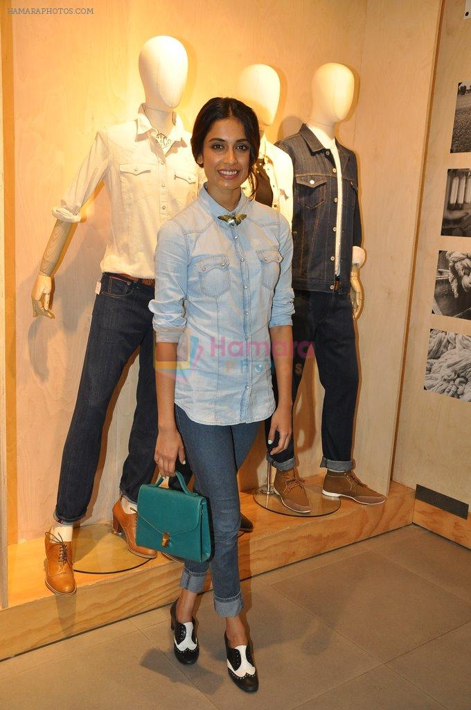 Sarah Jane Dias at Levis Khadi Collection Launch in Khar on 26th Aug 2014