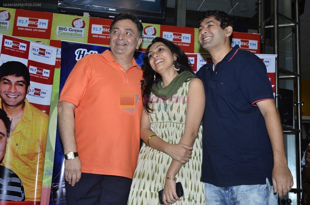 Rishi Kapoor celebrates his birthday with RJ Anirudh at 92.7 BIG FM on 27th Aug 2014