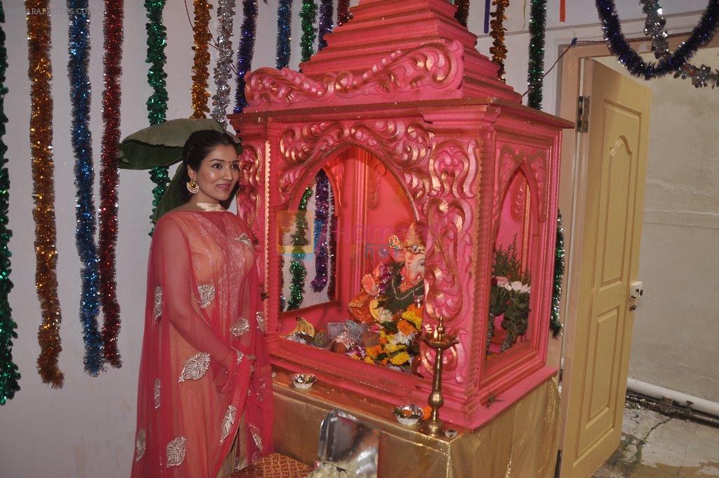 Narmada Ahuja at Govinda's Ganpati celebration in Mumbai on 29th Aug 2014