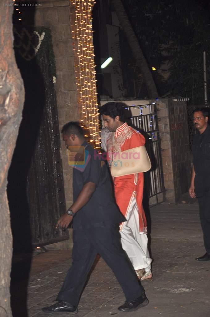 Abhishek Bachchan at Visarjan on 30th Aug 2014