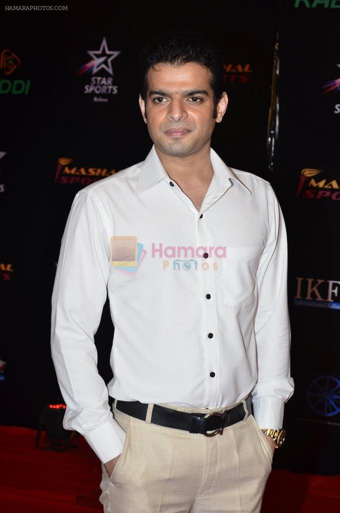 Karan Patel at Pro Kabaddi grand finale in Mumbai on 31st Aug 2014