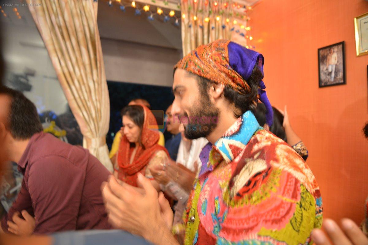 Divyanka Tripathi with Sharad Malhotra at Ganpati Celabration in Mumbai on 31st Aug 2014