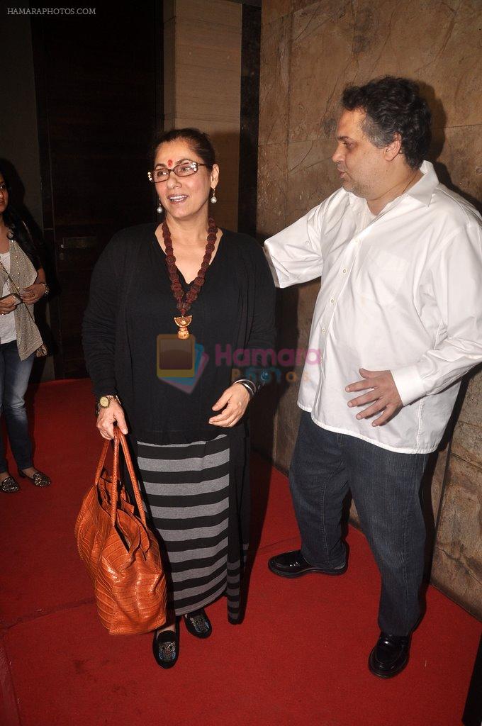 Dimple Kapadia, Sandeep Khosla at Finding fanny special screening in Mumbai on 1st Sept 2014