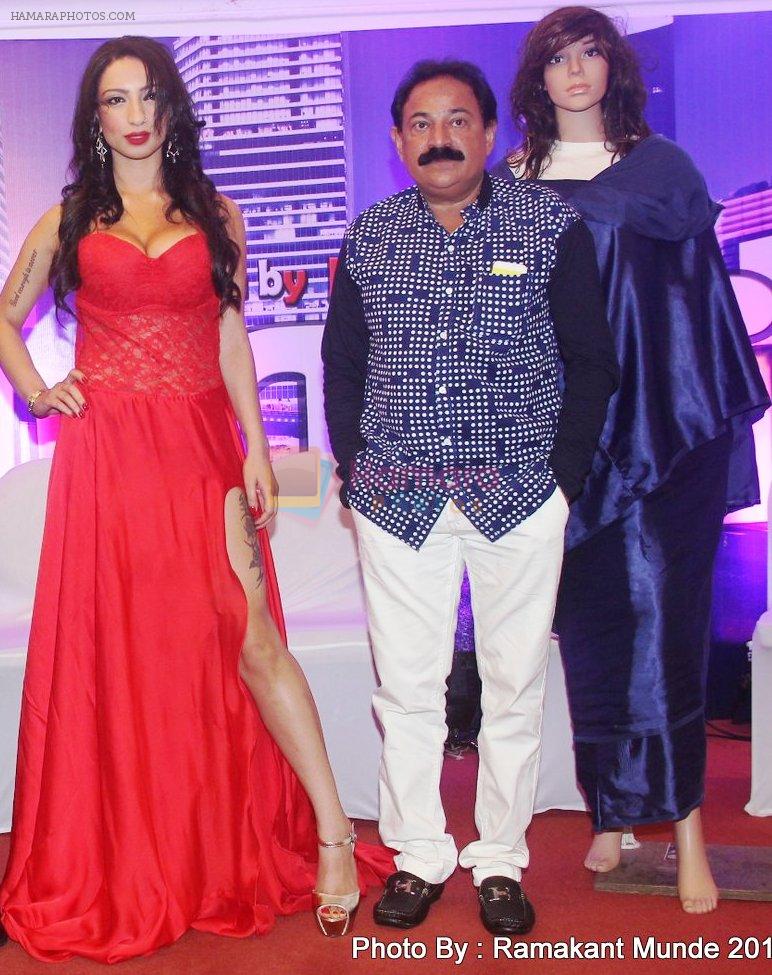 Adult star Shanti Dynamite and director Ikram Akhtar at the first look launch of the  movie _I Love Dubai_