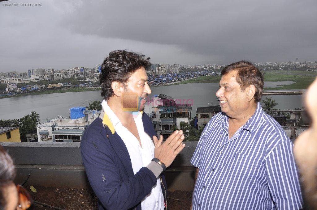 Irrfan Khan, David Dhawan at the launch of Vashu Bhagnani's new film in Juhu, Mumbai on 5th Sept 2014