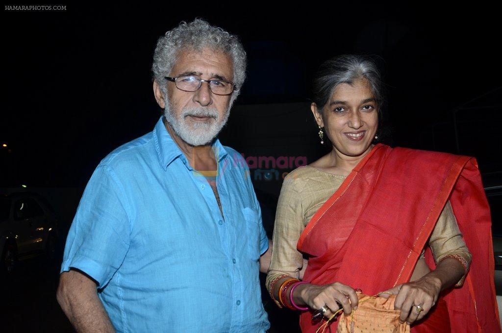 Naseeruddin Shah, Ratna Pathak at Finding Fanny screening in Mumbai on 7th Sept 2014