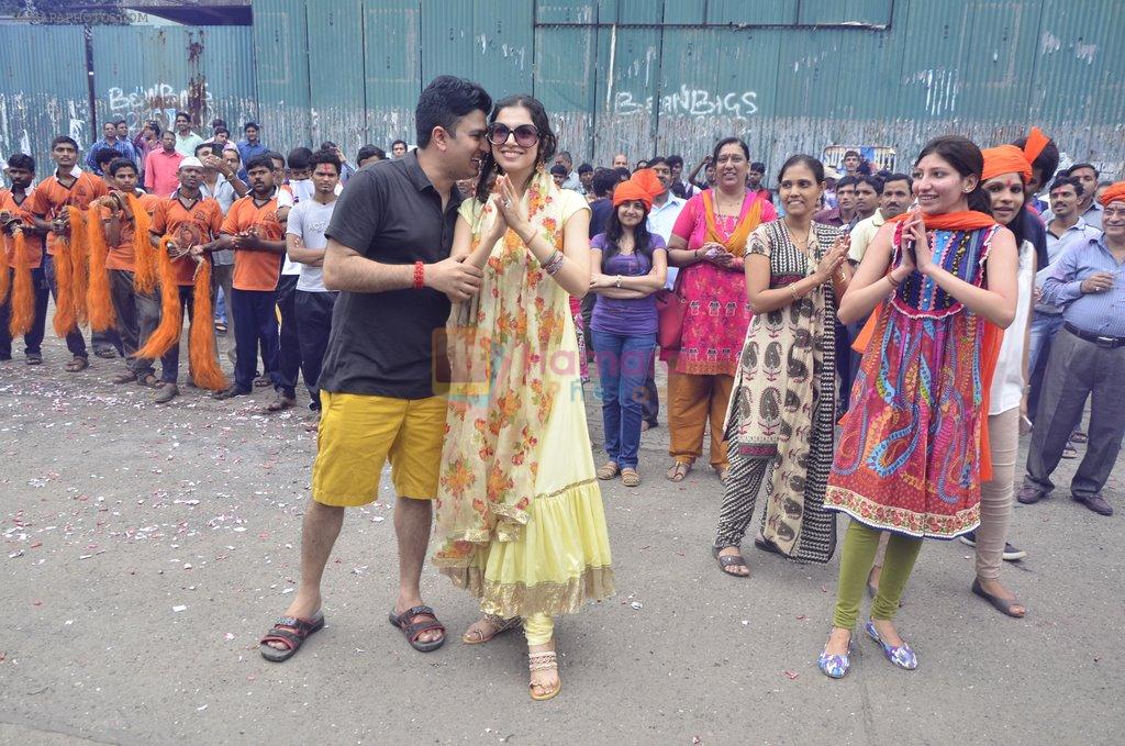 Divya Kumar and Bhushan Kumar's Ganpati Visarjan in Mumbai on 8th Sept 2014