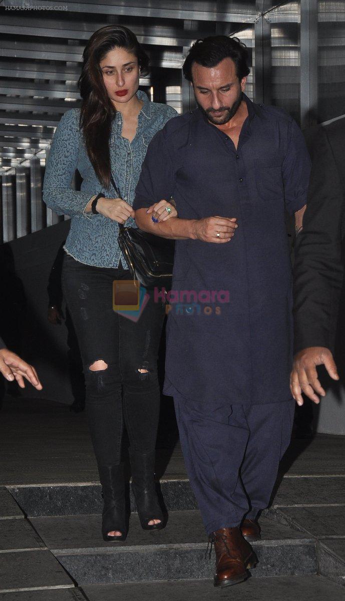Saif Ali Khan & Kareena Kapoor snapped in Bandra, Mumbai on 11th Sept 2014