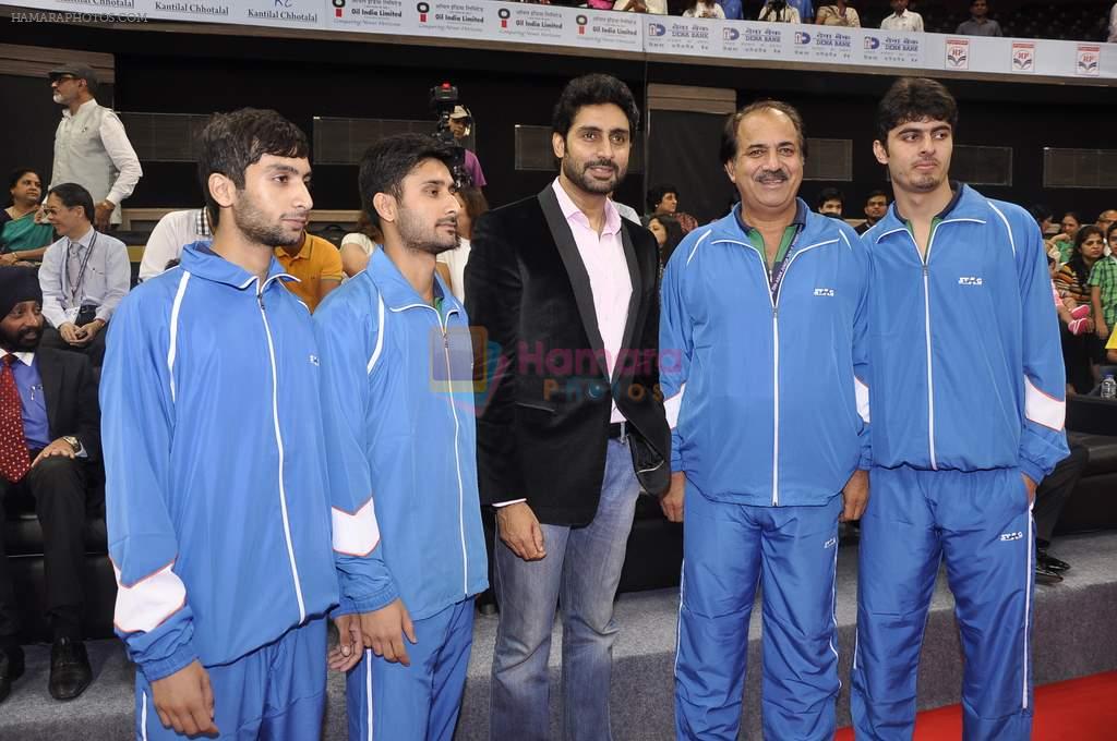 Abhishek Bachchan supports Asian Junior TT Championship in Mumbai on 12th Sept 2014