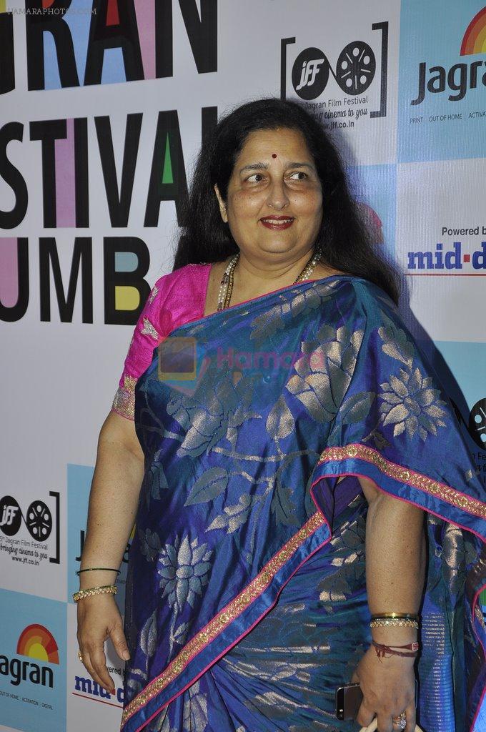 Anuradha Paudwal at Jagran Film fest in Taj Lands End on 14th Sept 2014