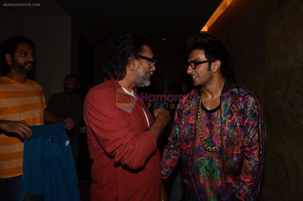 Rakeysh Omprakash Mehra, Ranveer Singh at the special screening of Khoobsurat hosted by Anil Kapoor in Lightbox on 18th Sept 2014