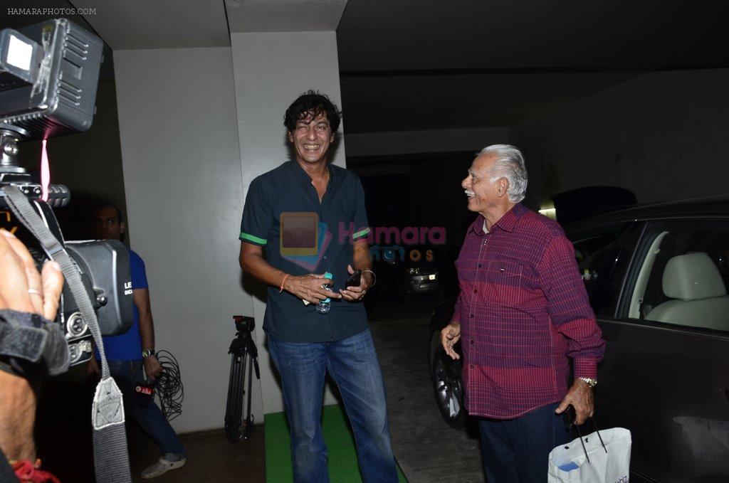 Chunky Pandey at the special screening of Khoobsurat hosted by Anil Kapoor in Lightbox on 18th Sept 2014